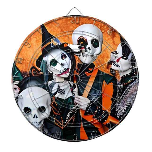 Die Halloween-Außenseiter Dartscheibe (vorne)