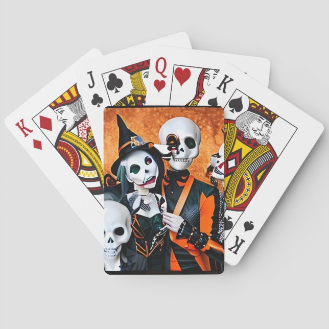 Die Halloween-Außenseiter Spielkarten (Rückseite)