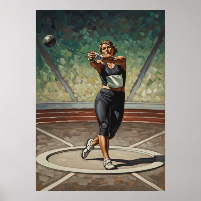 DIE HAMMERWERFERIN (The Hammer Thrower) Poster (Vorne)