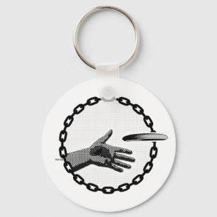 Die Hand, die schüttet Schlüsselanhänger