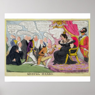 Die Hände küssen, veröffentlicht 1827 (Farbelitho) Poster