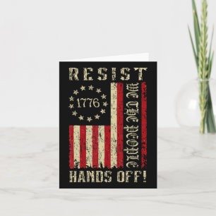 Die Hände von Protest, den wir, die Amerikaner Fl. Karte