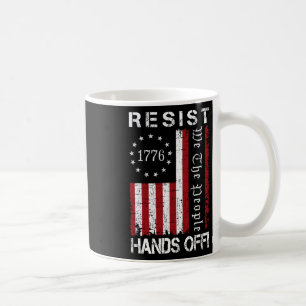 Die Hände von Protest widerstehen, den wir, die Vo Kaffeetasse