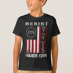 Die Hände von Protest widerstehen, den wir, die Vo T-Shirt