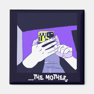 Die Hands der Mutter Violet Avocado White Magnet