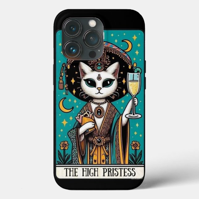 Die Handyabdeckung für das Cat-Tarot der Hohepries Case-Mate iPhone Hülle (Rückseite)