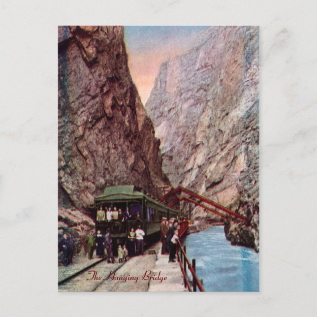 Die Hängebrücke Postkarte (Vorderseite)