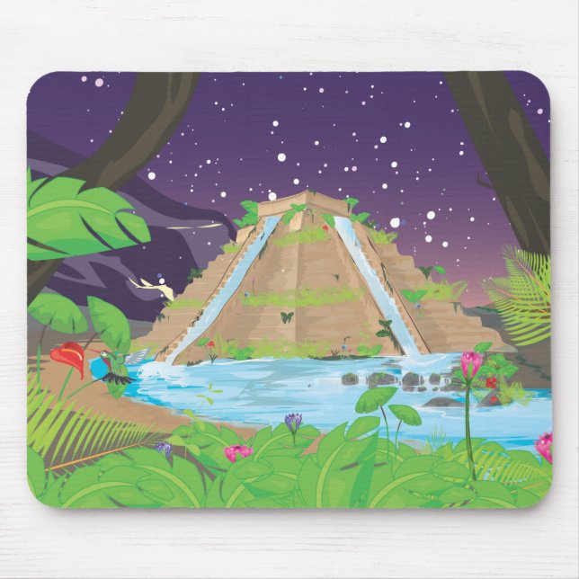 Die Hängenden Gärten von Babylon Mousepad (Vorne)