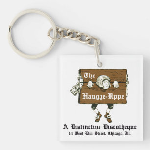 Die Hangge-Uppe Diskothek, Chicago, IL Schlüsselanhänger
