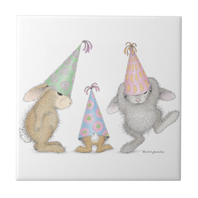 Die HappyHoppers® Keramik-Fliese Fliese (Vorderseite)