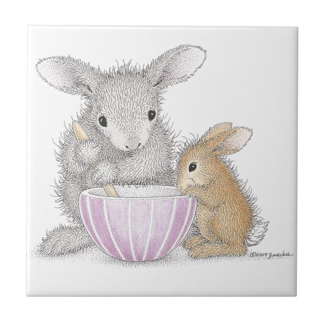 Die HappyHoppers® Keramik-Fliese Fliese (Vorderseite)