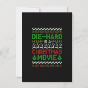Die Hard ist ein Weihnachtsfilm Funny hässlich Wei Einladung