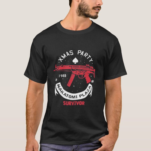 die hard ist ein Weihnachtsfilm Xmas Party Nakatom T-Shirt (Vorderseite)