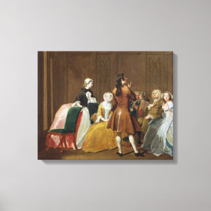 Die Harlowe Familie, von Samuel Richardsons 'Clar Leinwanddruck