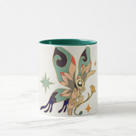 Die Harmonie der Natur, die Kunst des Schmetterlin Tasse