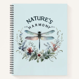 Die Harmonie der Natur - Künstlerische Libelle Notizbuch