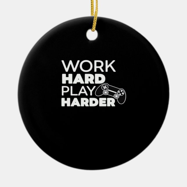 Die harte Arbeit ist von grundlegender Bedeutung Keramik Ornament (Vorne)