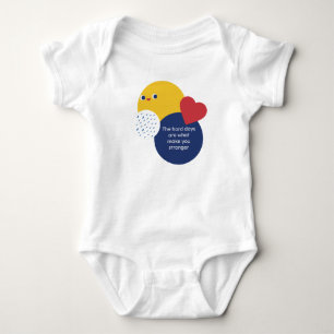 Die harten Tage machen das Lächeln noch stärker Baby Strampler