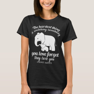 die härteste Sache passt etwas Sie Liebe f auf T-Shirt