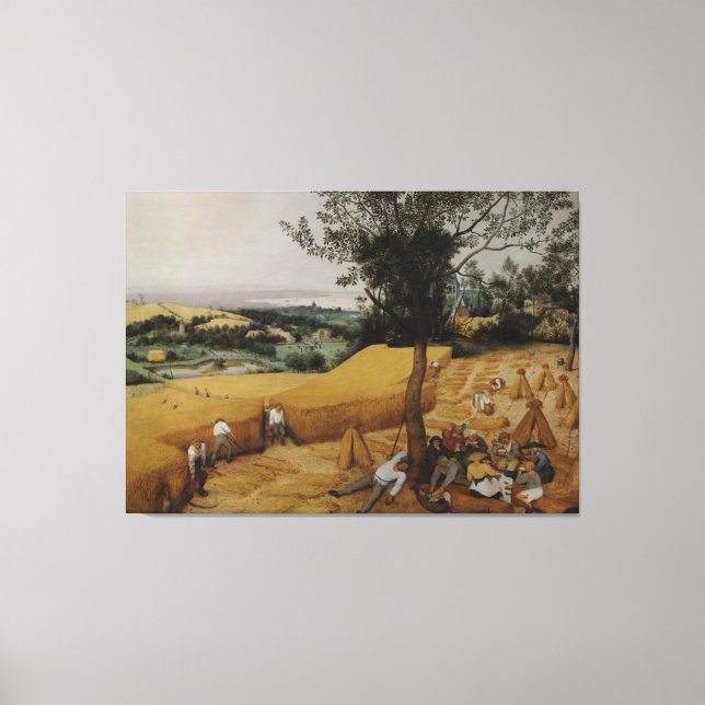 Die Harvester von Pieter Bruegel der Ältere Leinwanddruck (Vorderseite)