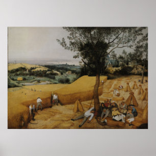 Die Harvester von Pieter Bruegel der Ältere Poster