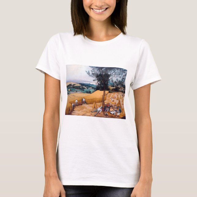 Die Harvesters, Pieter Bruegel T-Shirt (Vorderseite)