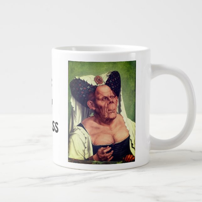 Die hässliche Herzogin. So hässlich ist sie schön! Jumbo-Tasse (Rechts)