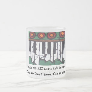 Die hässliche Organ-Kaffee-Tasse (Version 2) Mattglastasse