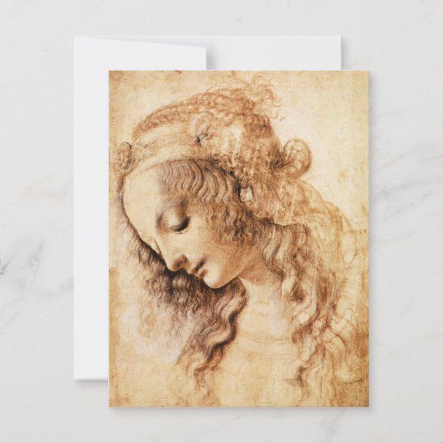 Die Haupteinladungen Da Vinci-Frau Einladung (Vorderseite)