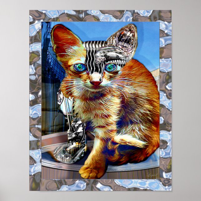 Die Hauptkatze drucken Poster (Vorne)