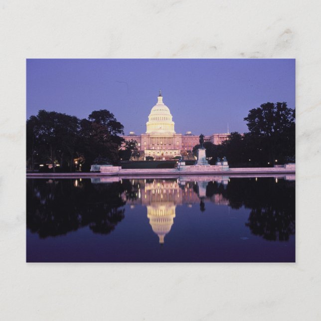Die Hauptstadt der Vereinigten Staaten, Washington Postkarte (Vorderseite)