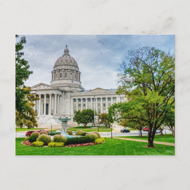 Die Hauptstadt von Missouri Postkarte (Vorderseite)