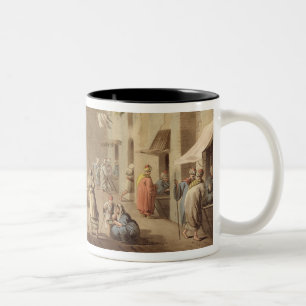 Die Hauptstraße in Bethlehem, 'von den Ansichten Zweifarbige Tasse