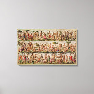 Die Hauptvölker des Amerikas, c.1798-99 Leinwanddruck