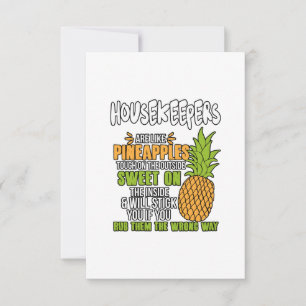 Die Hausangestellten sind wie Ananas. Karte