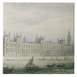 Die Häuser des Parlaments (Graphit, Stift u. Tint Fliese