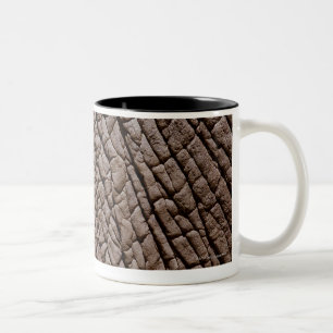 Die Haut des afrikanischen Elefanten (Loxodonta Zweifarbige Tasse