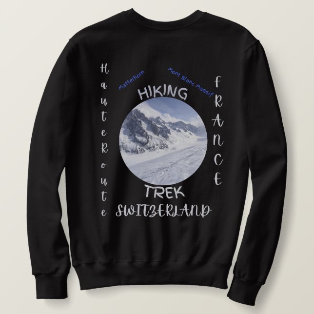 Die Haute-Route-Hiker Sweatshirt (Design Rückseite)