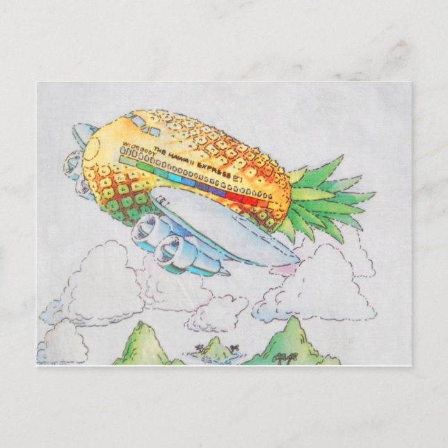 Die Hawaii Express Airline Postkarte (Vorderseite)