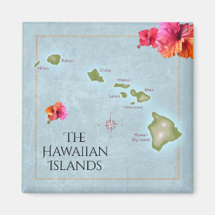 Die hawaiischen Inseln Magnet