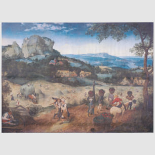 Die Haymaking, Pieter Bruegel Seidenpapier