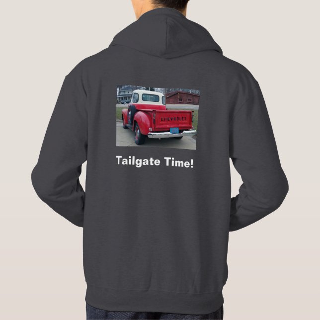 Die Heckklappen-Zeit klassischer Chevy LKW der Hoodie (Rückseite)