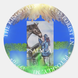 DIE HEDGE-SKRIPTTUR RUNDER AUFKLEBER