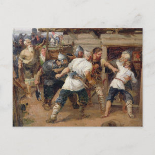 Die Heiden töteten die ersten Christen Postkarte