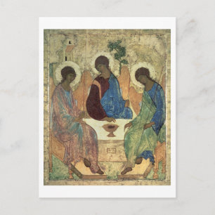Die Heilige Dreifaltigkeit, 1420er (Tempel auf Taf Postkarte