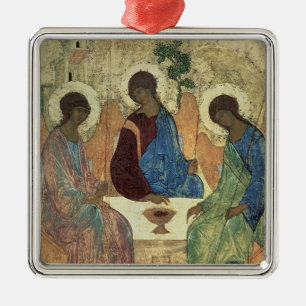 Die Heilige Dreifaltigkeit, 1420s Silbernes Ornament