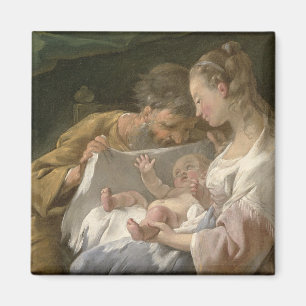 Die heilige Familie aus dem 18. Jahrhundert Magnet