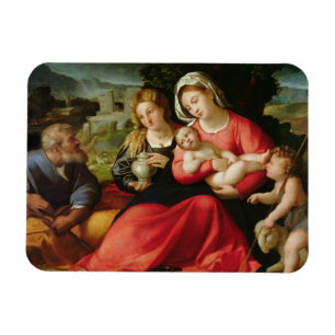Die heilige Familie, c.1508-12 (Öl auf Leinwand) Magnet