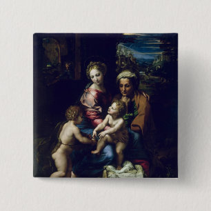 Die heilige Familie c.1518 Button