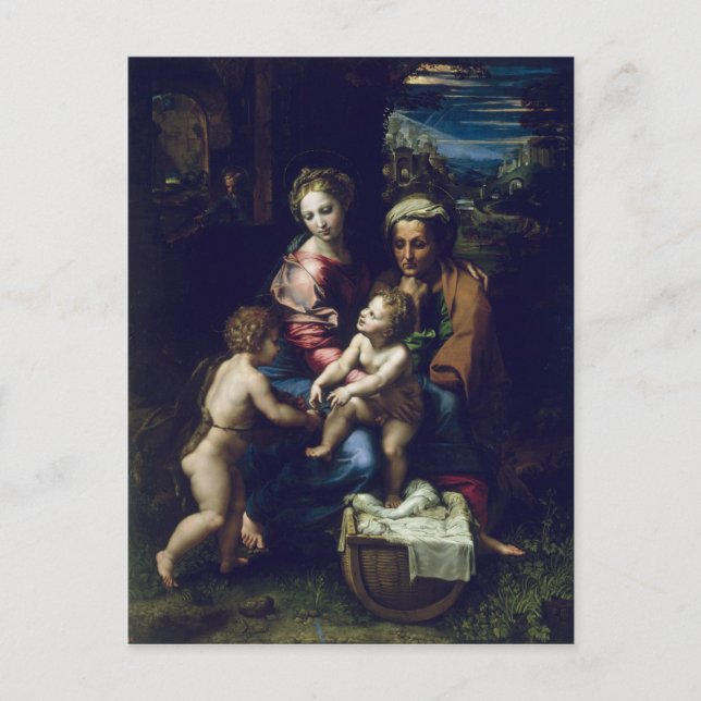 Die Heilige Familie c.1518 Postkarte (Vorderseite)